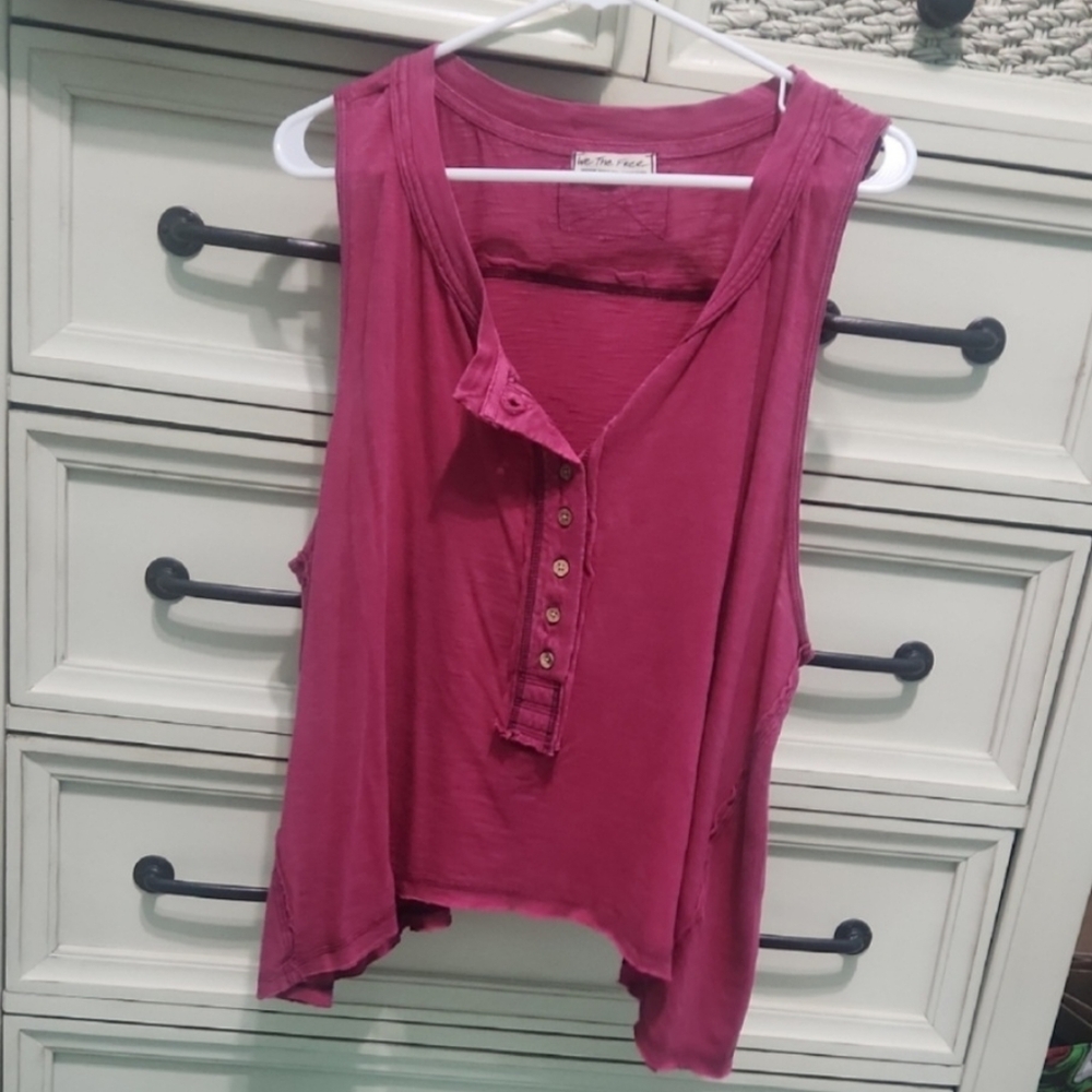 Free People Raspberry Tank Top - Picture 2 of 6